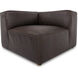 Form XQ Espresso Brown Leather Corner Chair